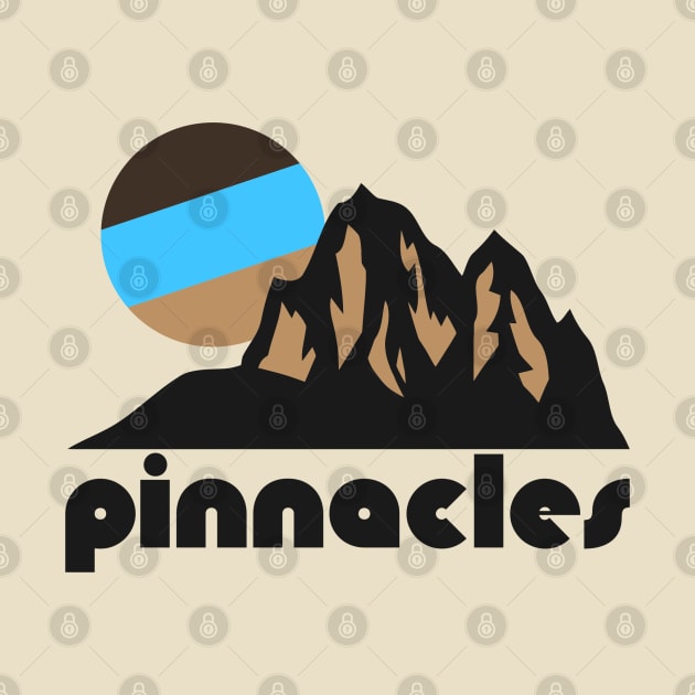 Retro Pinnacles ))(( Tourist Souvenir National Park Design by darklordpug