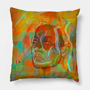 Brightly Colored Female Pillow