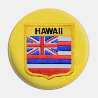 Hawaii State Flag Crest Patch Pin