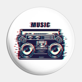 Music Tape Recorder Pin