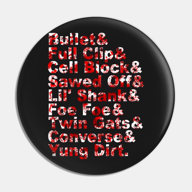 Psychopathic Rydas (bloody) Pin by blinky2lame