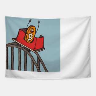 Bitcoin Roller Coaster Tapestry