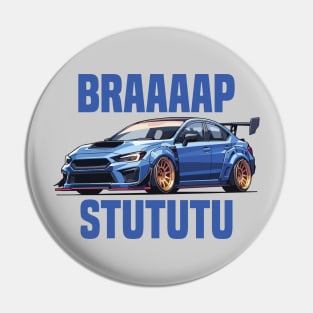 Subaru WRX Car Art - Impreza STI Widebody Modified Car Pin