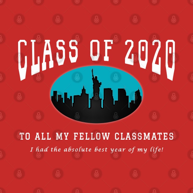 Class of 2020 - Red, Turquoise and White Colors by The Black Panther