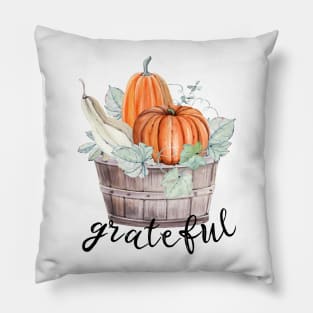 Grateful Pumpkins Pillow