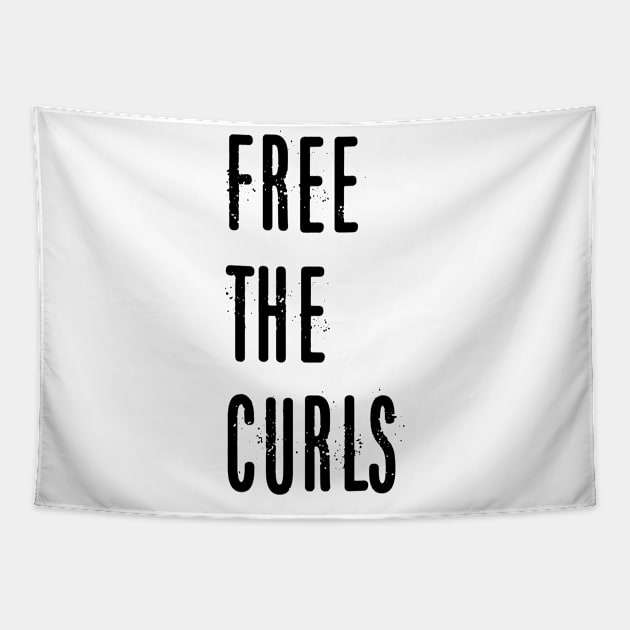 Free The Curls Tapestry by TwistedThreadsMerch