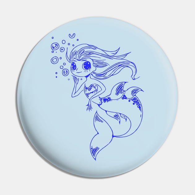 Mermaid Pin by Birdbox