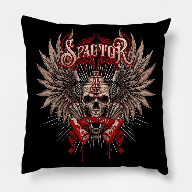 vitage Skull Pillow by Depictgore