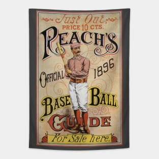 Vintage Sports Baseball, Reach's Guide Cover Art, 1896 Tapestry