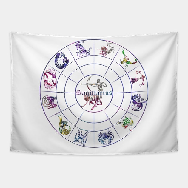 New zodiac 12 in 1 - Sagittarius Tapestry by INDONESIA68