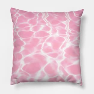 Pastel Pink Pool Aesthetic Pillow