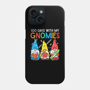 100 Days With My Gnomies Cute 100Th Day School Teacher Kids Phone Case