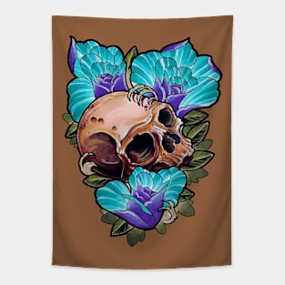 Skull and Roses Tapestry
