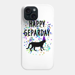 Fröhlicher Geparden Tag Geparday Motiv Print Phone Case