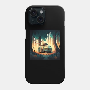 Camping Adventure in the Forest Phone Case