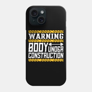 Funny Gym, Workout Fitness Quote, Training Lovers Phone Case