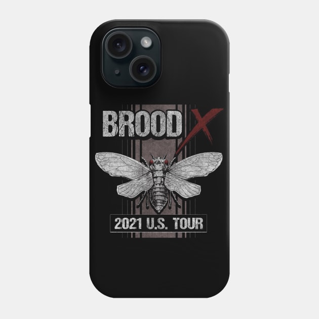 Brood X US Tour Shirt Phone Case by blackdrawsstuff