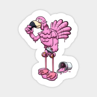 Turkey In Flamingo Disguise Magnet