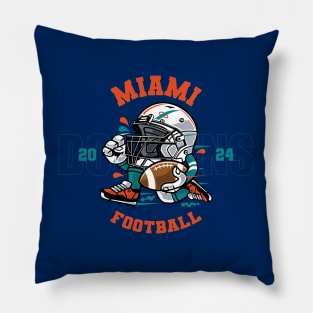 Miami Football Pillow