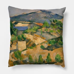 Francois Zola Dam by Paul Cezanne Pillow