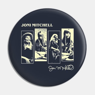 Joni Mitchell Retro Pin