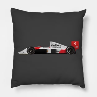 Ayrton Senna's McLaren Honda MP4/5 Illustration Pillow