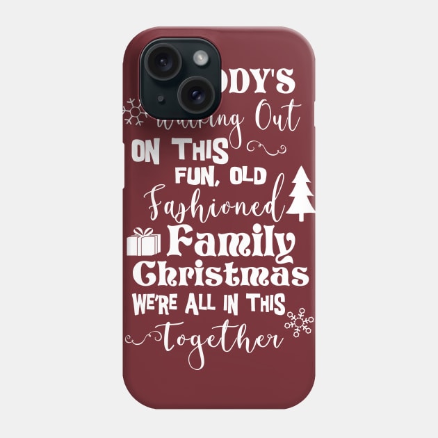 Old Fashioned Family Christmas Phone Case by CreatingChaos