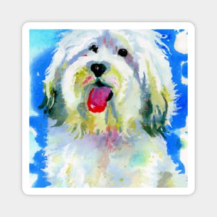 Coton de Tulear Watercolor - Dog Lovers Magnet