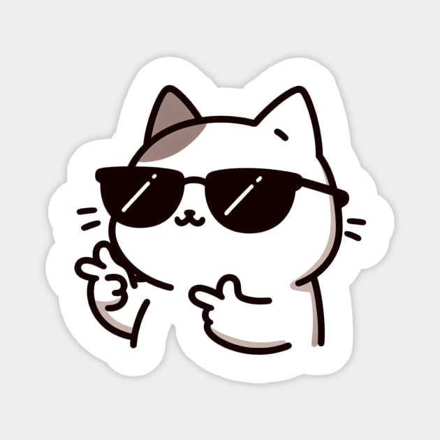 Cool cats Magnet by NeneTees