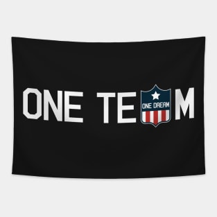 One team, One dream Football Jersey tshirt tee shirt Tapestry