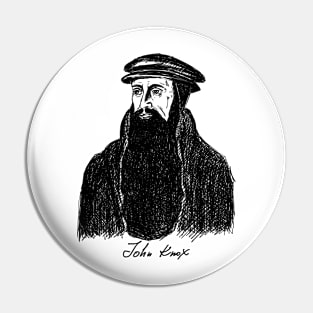 John Knox. Christian figure. Pin