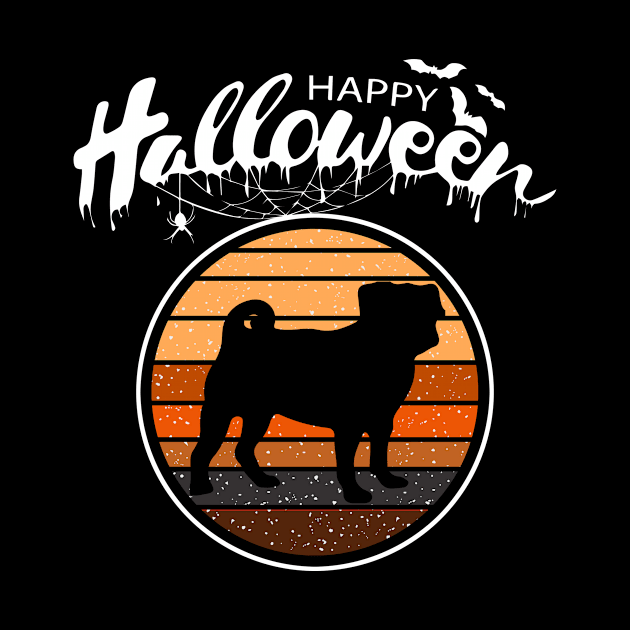 Funny Happy Halloween Beautiful Pug Men Women Kids Gift by mlleradrian