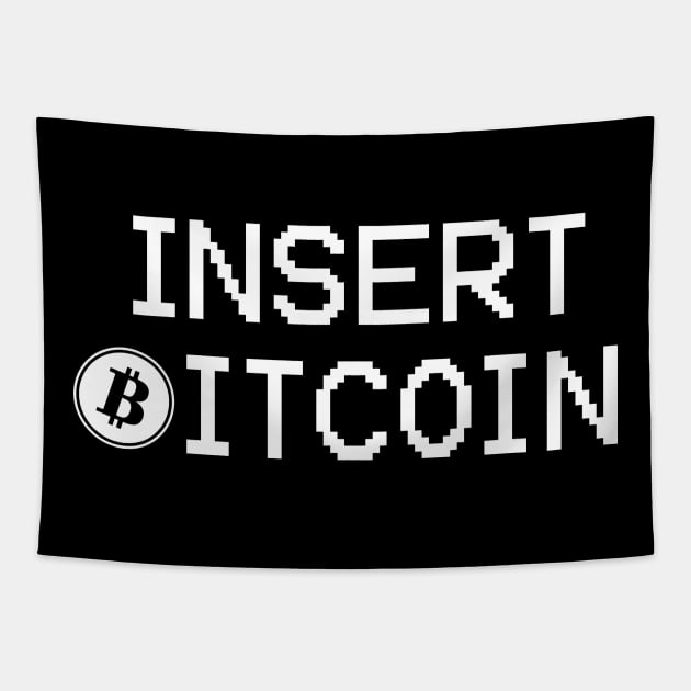 insert bitcoin sayings gift ideas for bitcoiners Tapestry by HBfunshirts