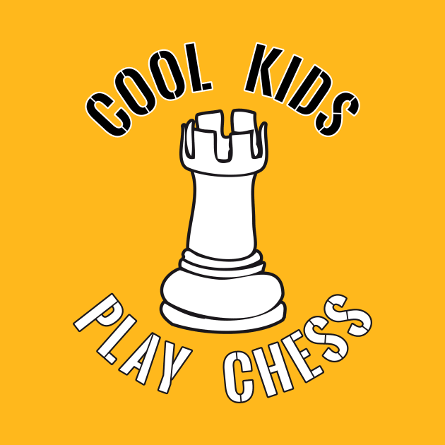 Cool Kids Play Chess Rook Piece by yeoys