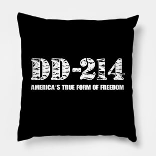 DD-214 Freedom Design for Men and Women Veterans Pillow