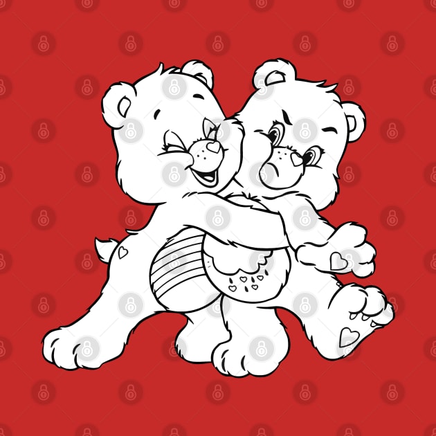 twin bears hugging by SDWTSpodcast