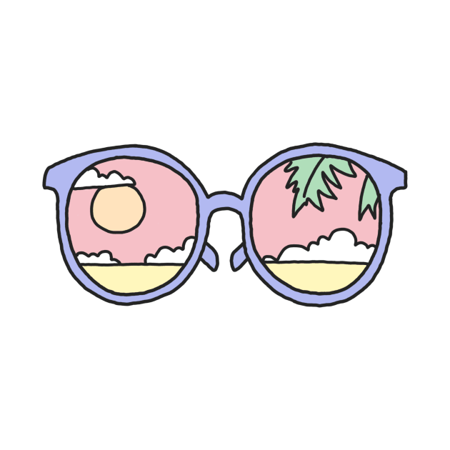 Hipster sunglasses beach surf party summer tumblr pastel girly scene by bigkidult