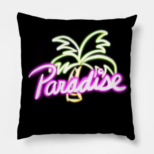 Neon Paradise Pillow