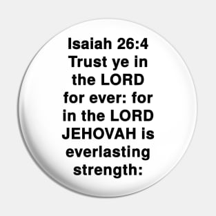 Isaiah 26:3  King James Version (KJV) Bible Verse Typography Pin