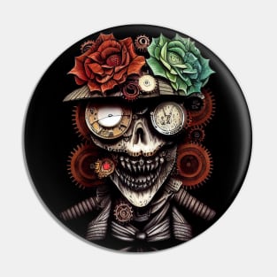 Steampunk zombie #6 Pin