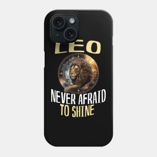 Zodiac Sign Leo: Creativity, Courage Phone Case