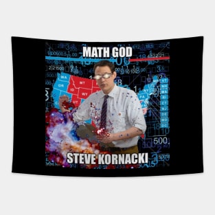 Math God Steve Kornacki Tapestry