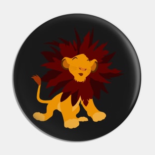 Spunky Lion Cub Pin