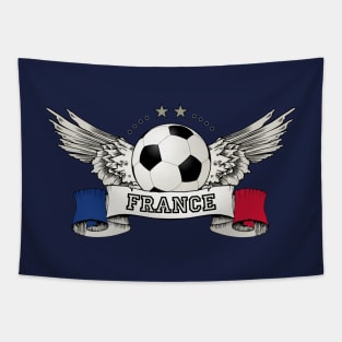 France Soccer Team Vintage Supporter Tapestry