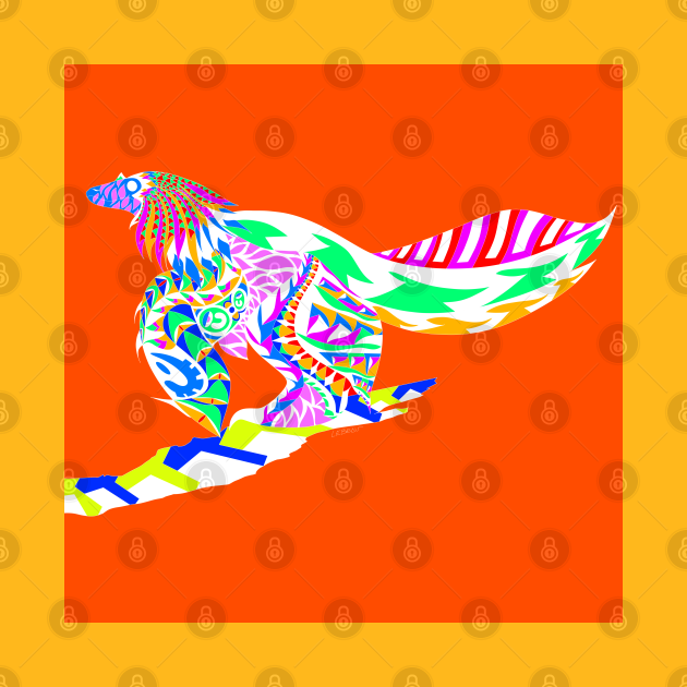 winged velociraptor