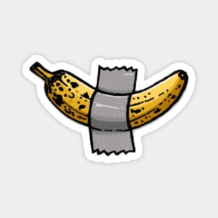 Happy Banana duck-taped Magnet