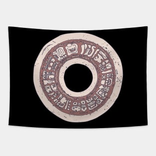 Pok Ta Pok - Stone Hoop - Mayan Ball Game Tapestry