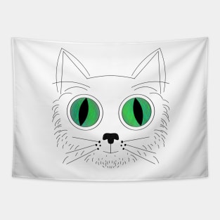 Big Eyed Cat V6 Tapestry