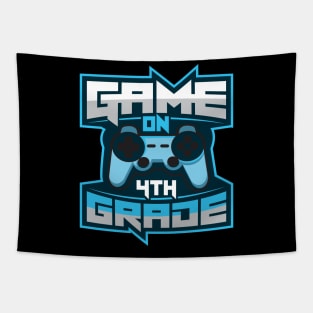 'Game On 4th Grade' Funny Video Gamer Gift Tapestry