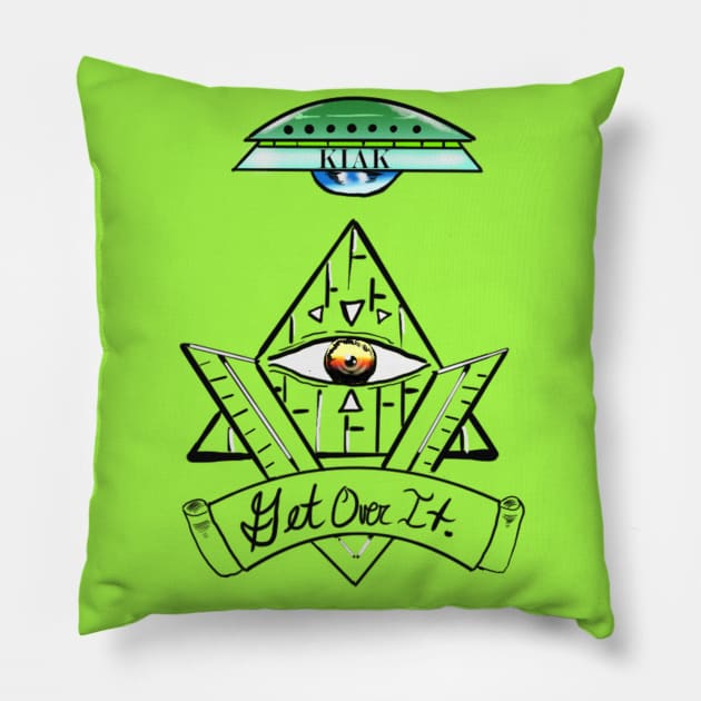 Con-spiracy Theories-Get Over It by KIAK Pillow by JazTheRAFL